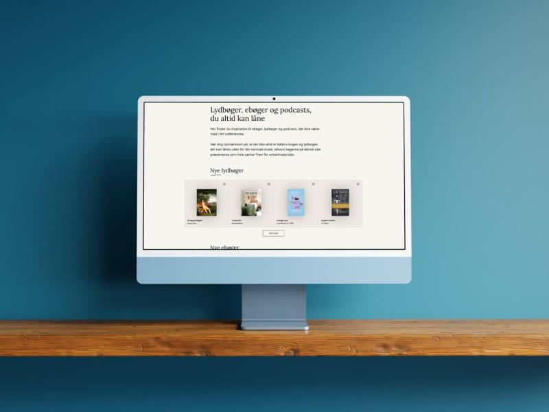 Foto af inspirationsside med bøger, du altid kan låne